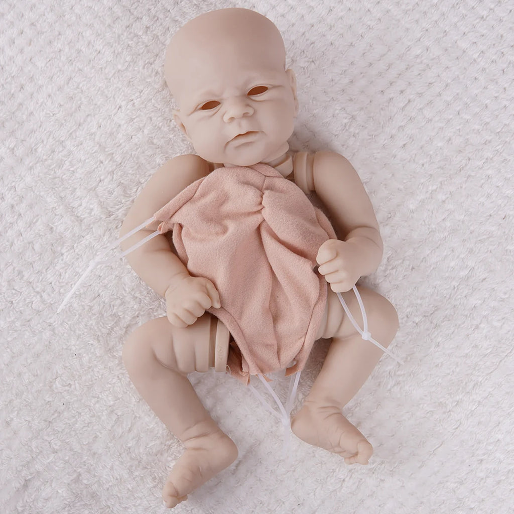 Bebê Reborn Boneca Silicone Sem Pintura Artesanal DIY Realista Criação Livre 48cm Brastoy