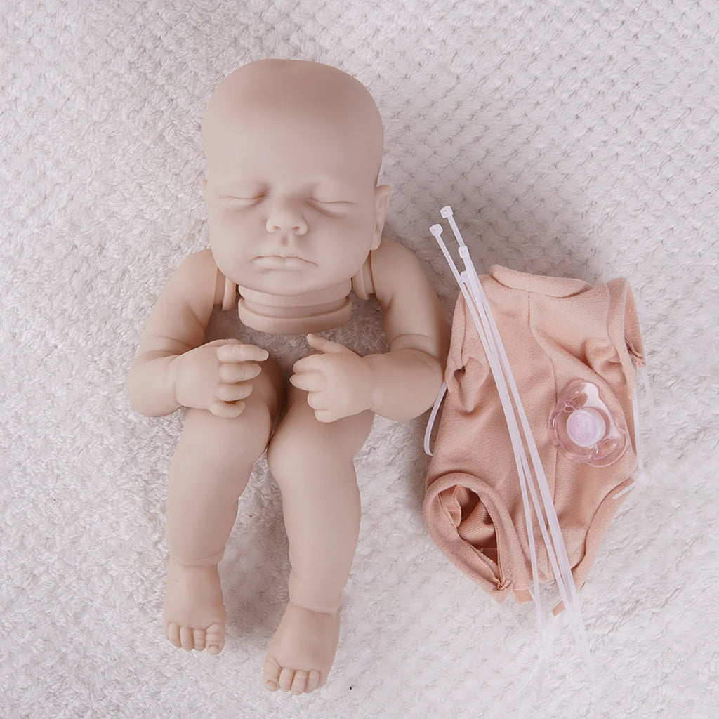 Bebê Reborn Boneca Silicone Sem Pintura Artesanal DIY Realista Criação Livre 48cm Brastoy