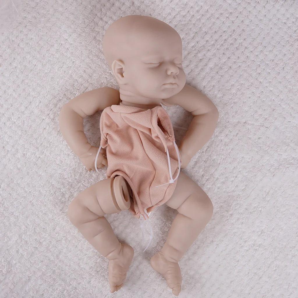 Bebê Reborn Boneca Silicone Sem Pintura Artesanal DIY Realista Criação Livre 48cm Brastoy