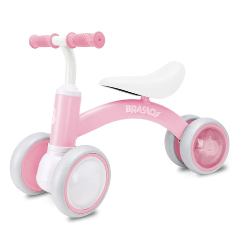 Bicicleta De Equilíbrio Infantil Andador Sem Pedal 4 Rodas Brastoy