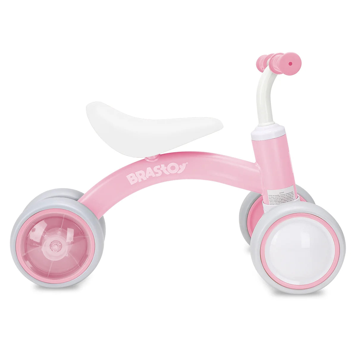 Bicicleta De Equilíbrio Infantil Andador Sem Pedal 4 Rodas Brastoy
