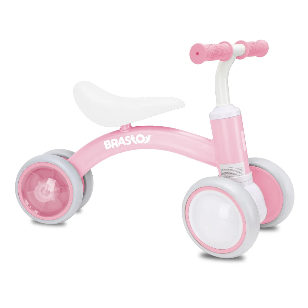 Bicicleta De Equilíbrio Infantil Andador Sem Pedal 4 Rodas Brastoy