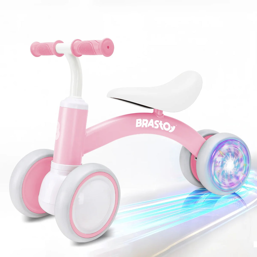 Bicicleta De Equilíbrio Infantil Andador Sem Pedal 4 Rodas Brastoy