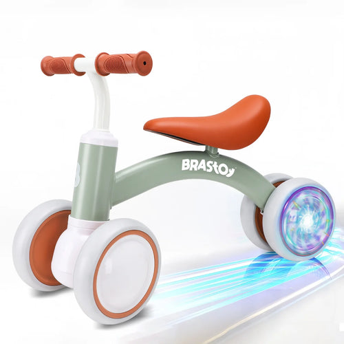 Bicicleta De Equilíbrio Infantil Andador Sem Pedal 4 Rodas Brastoy