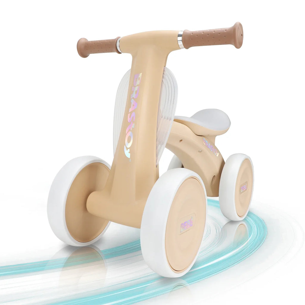Bicicleta De Equilíbrio Infantil Andador Sem Pedal 4 Rodas Brastoy