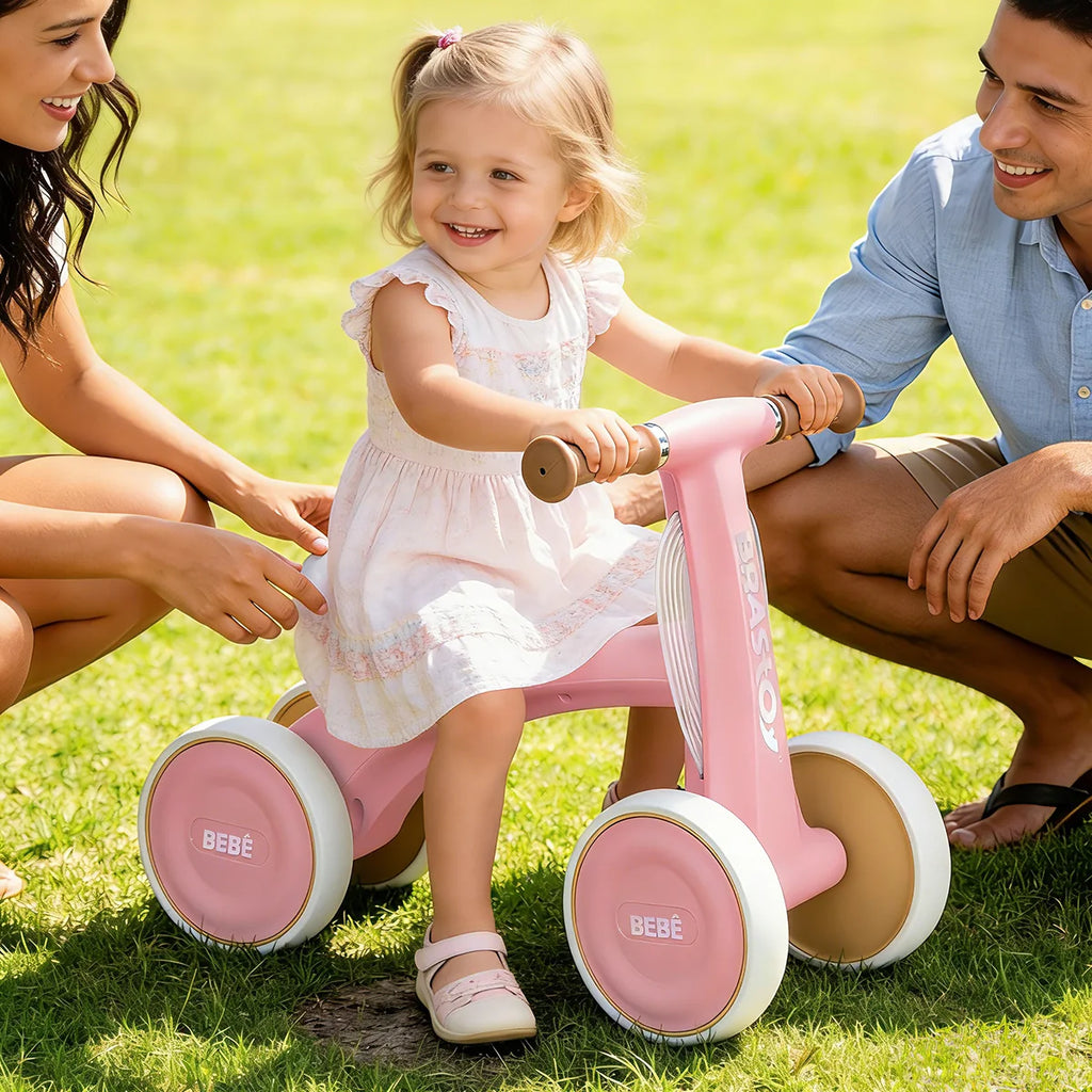 Bicicleta De Equilíbrio Infantil Andador Sem Pedal 4 Rodas Brastoy