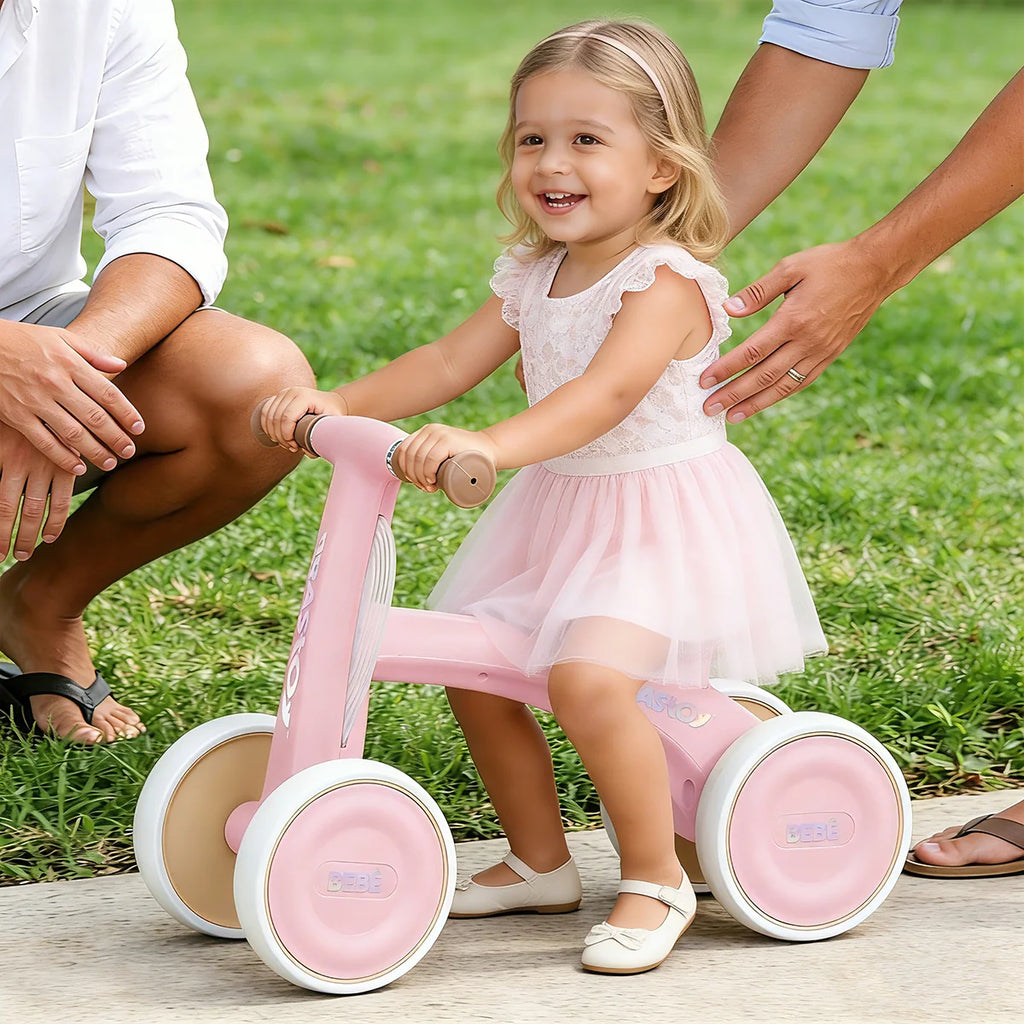 Bicicleta De Equilíbrio Infantil Andador Sem Pedal 4 Rodas Brastoy