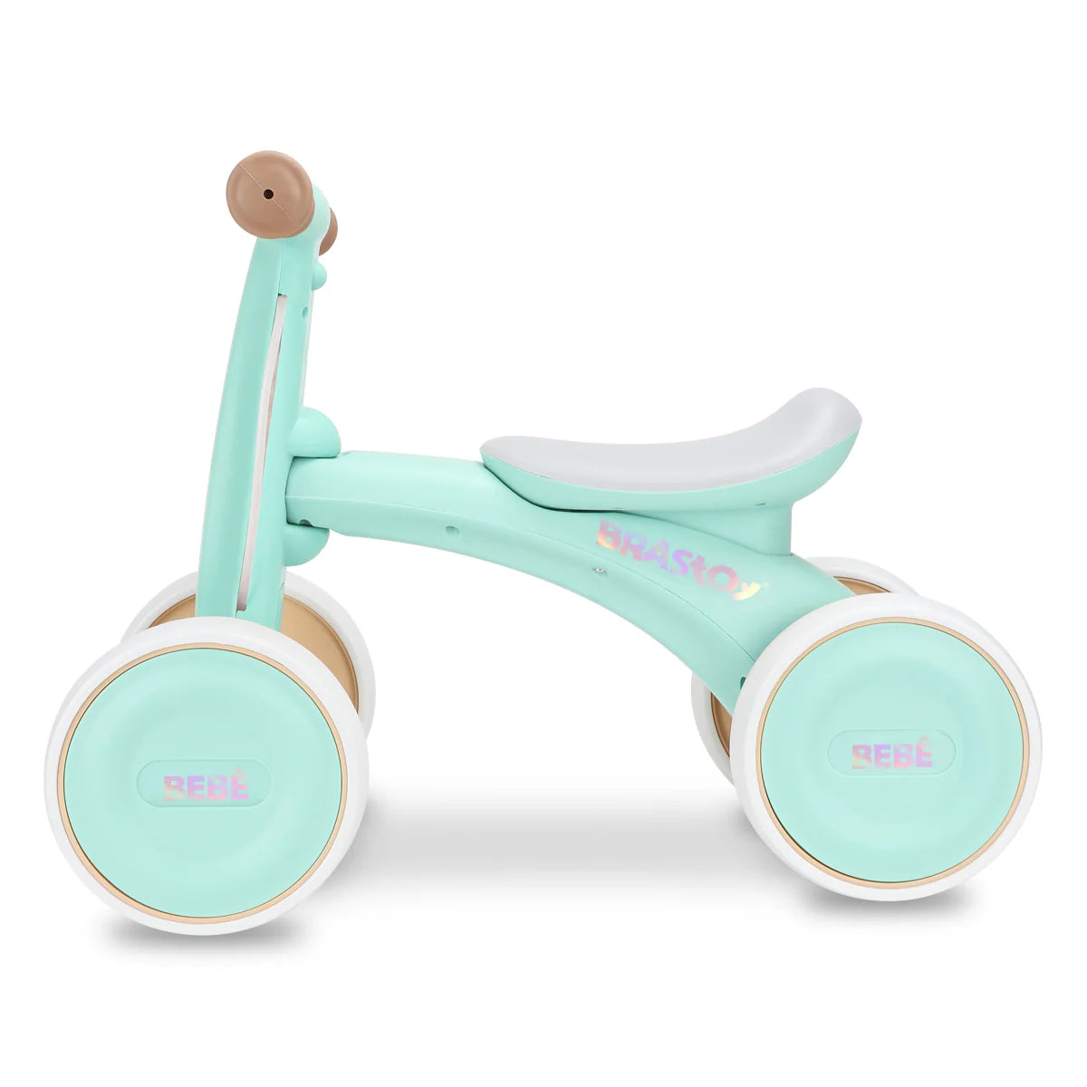 Bicicleta De Equilíbrio Infantil Andador Sem Pedal 4 Rodas Brastoy