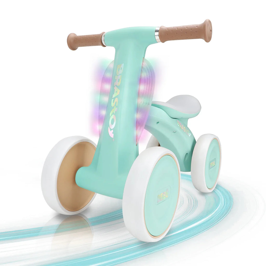 Bicicleta De Equilíbrio Infantil Andador Sem Pedal 4 Rodas Brastoy