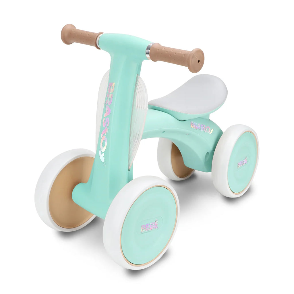 Bicicleta De Equilíbrio Infantil Andador Sem Pedal 4 Rodas Brastoy