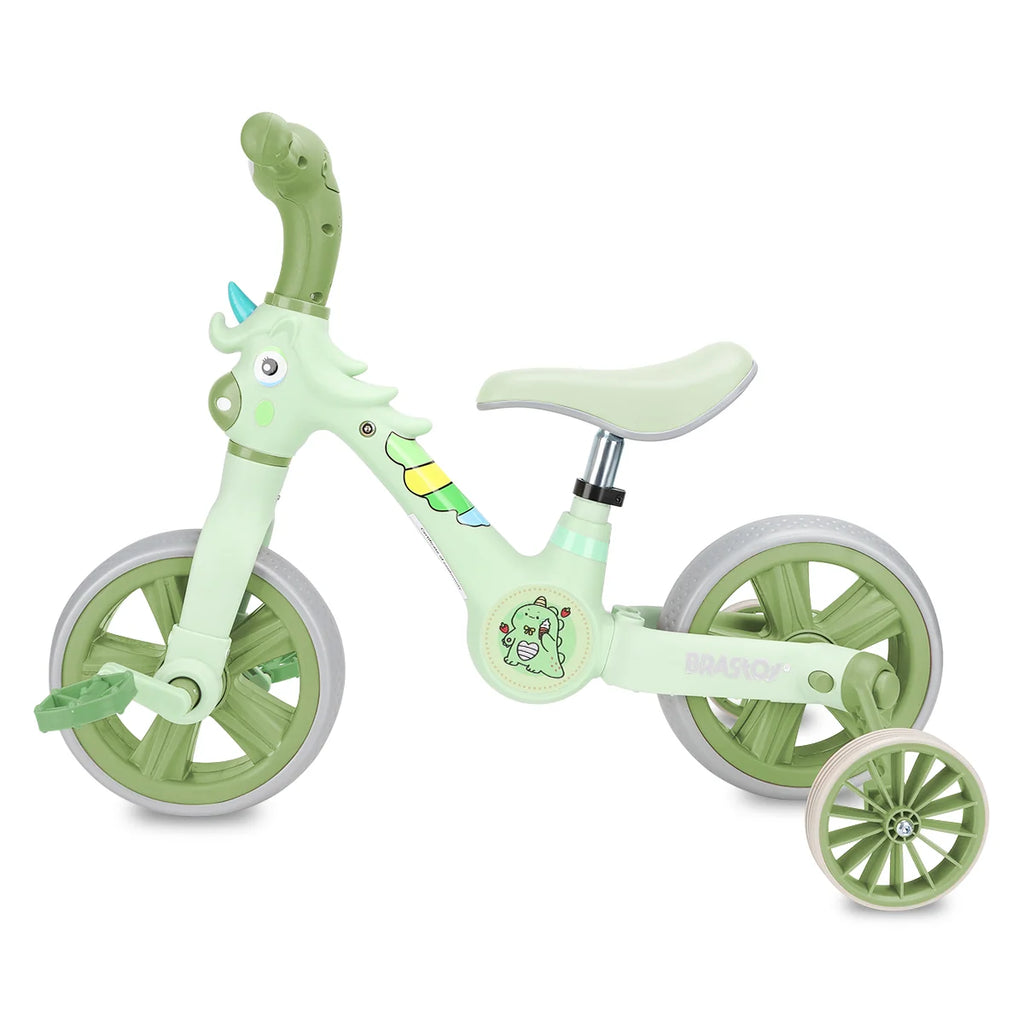 Bicicleta infantil 3 em 1 Bicicleta Triciclo e Bicicleta Sem Pedais com Efeitos Sonoros e Luminosos