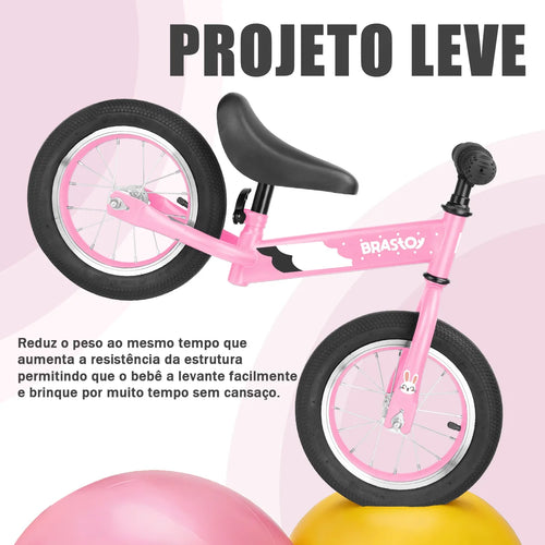 Bicicleta Equilíbrio Infantil Andador Sem Pedal Criança balance Bike 2 a 5 anos Brastoy