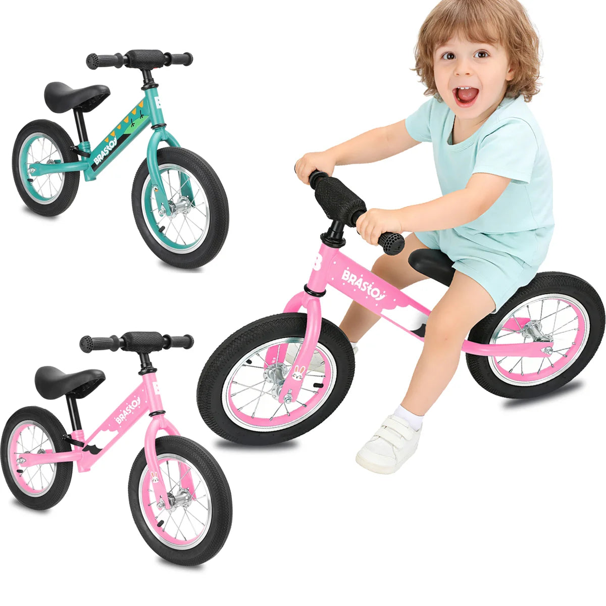 Bicicleta Equilíbrio Infantil Andador Sem Pedal Criança balance Bike 2 a 5 anos Brastoy