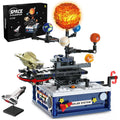 Bloco de Montar Giratório do Sistema Solar Kit Planetário com Luzes 775 peças Encaixe Brinquedo Educativo Infantil de Planetas Espaço