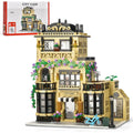 Bloco de Montar Café Puzzle 1443 Peças de Encaixar Com Luzes LED Crianças Adulto Adolescentes Infantil Bloco de Construção Decoração Colecionador