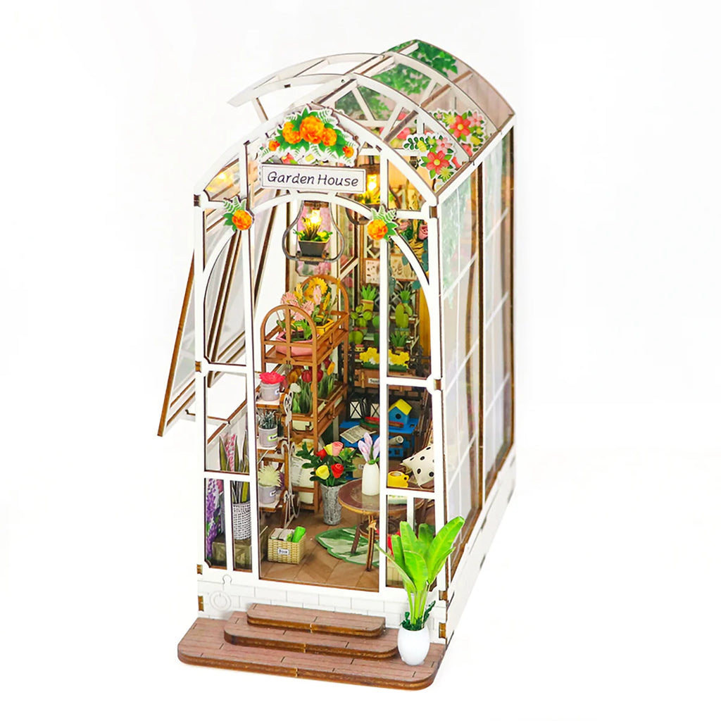 Bloco de Montar Jardim Mágico de Encaixar Com Luzes LED Crianças Adulto Adolescentes Infantil Bloco de Construção Decoração Colecionador