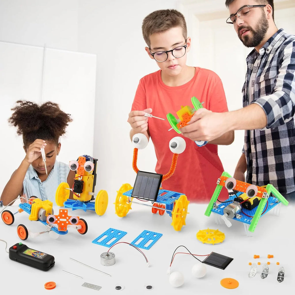 Kits de Ciência de Robótica STEM 5em 1 Bloco de Montar Encaixe Brinquedo Educativo Infantil de Construção