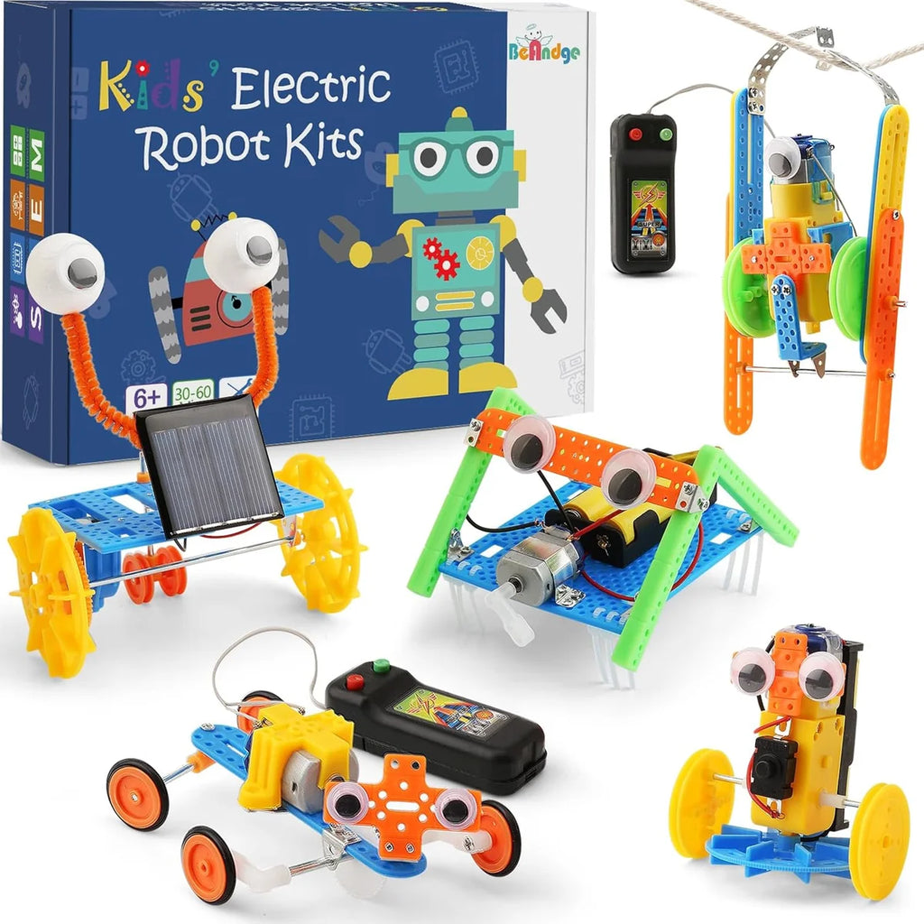 Kits de Ciência de Robótica STEM 5em 1 Bloco de Montar Encaixe Brinquedo Educativo Infantil de Construção