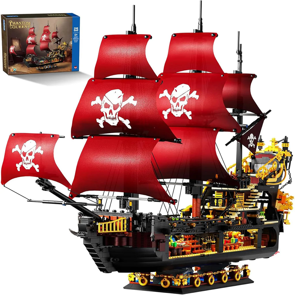Bloco de Montar de Encaixe Navio Pirata 3399 peças Decoração Brinquedo Educativo Infantil Adolescente Adulto Conjunto de Construção