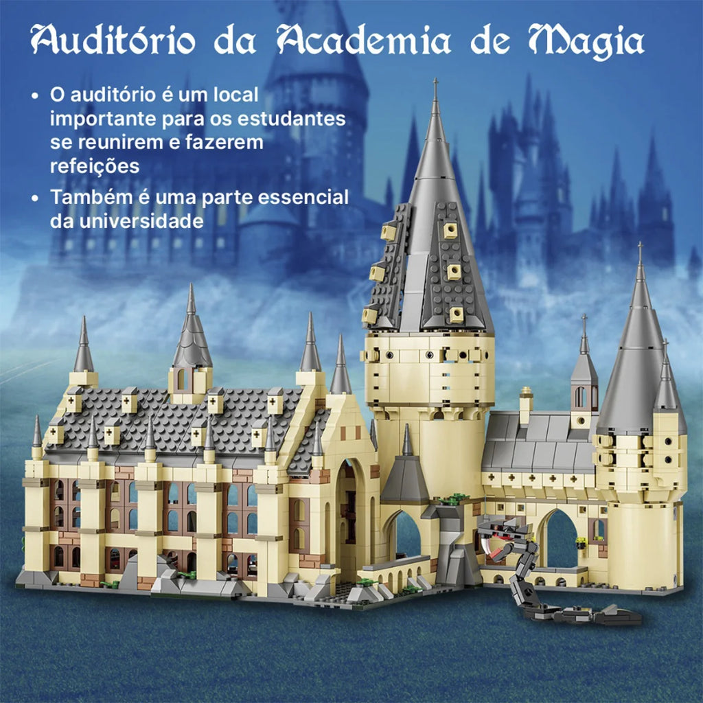 Bloco de Montar Magic Grand Hall 1813 peças Decoração Brinquedo Educativo Infantil Adolescente Adulto Conjunto de Construção