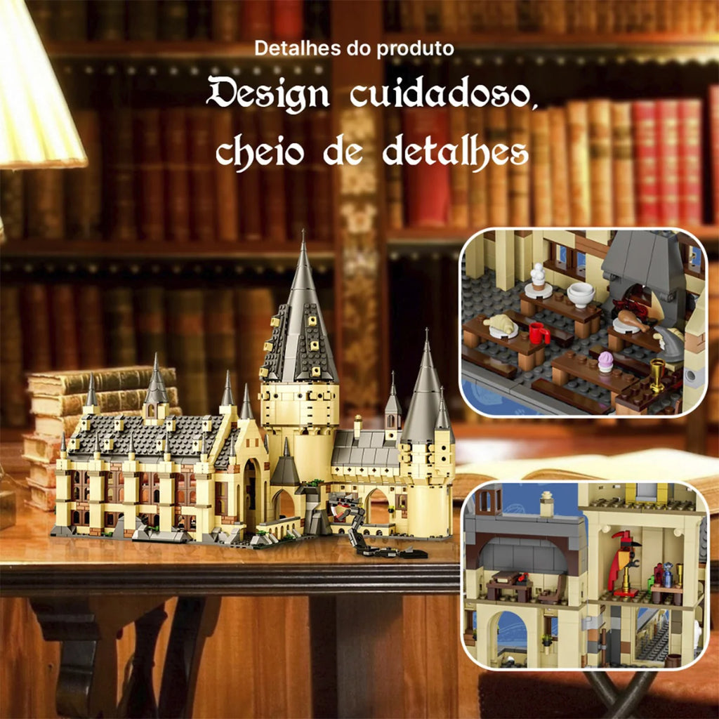 Bloco de Montar Magic Grand Hall 1813 peças Decoração Brinquedo Educativo Infantil Adolescente Adulto Conjunto de Construção
