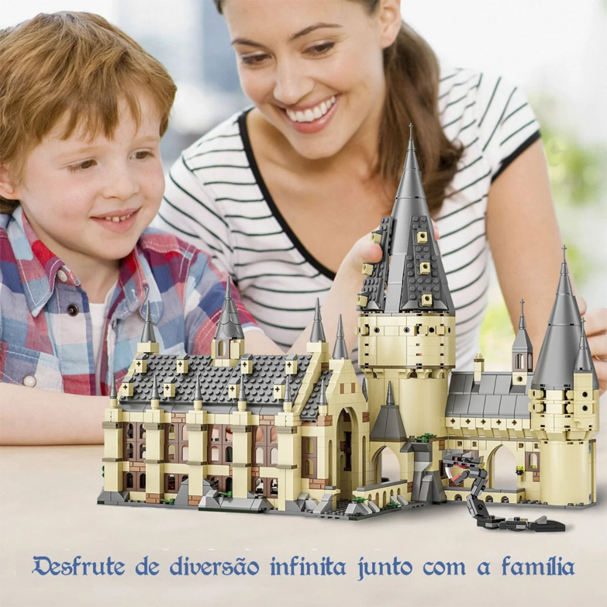 Bloco de Montar Magic Grand Hall 1813 peças Decoração Brinquedo Educativo Infantil Adolescente Adulto Conjunto de Construção