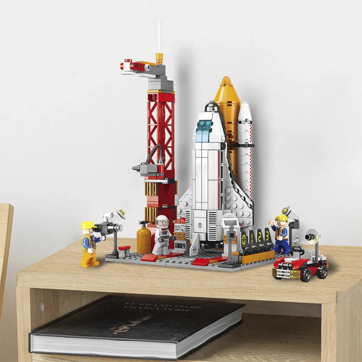 Bloco de Montar Nave Espacial 494 peças Decoração Brinquedo Educativo Infantil Adolescente Adulto Conjunto de Construção