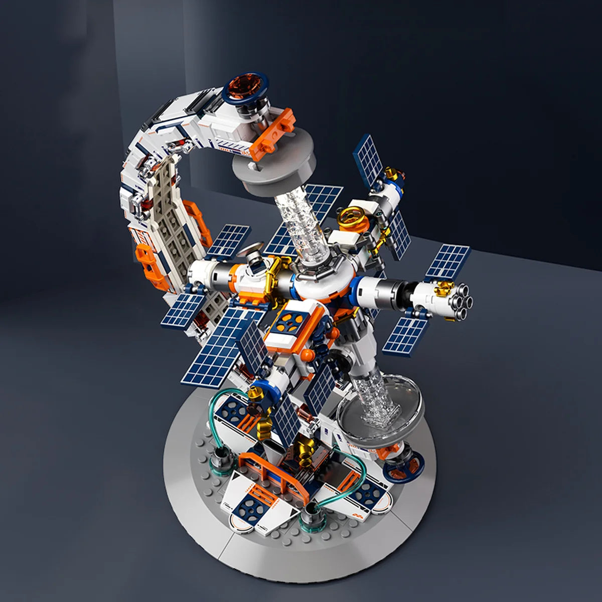 Bloco de Montar Globo Terrestre Mapa Múndi Futurista Puzzle 770 Peças de Encaixar Decoração Colecionador Brinquedo Infantil Adulto