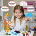 Bloco de Montar Construção Stem Brinquedo Educativo 5 Em 1 Brastoy