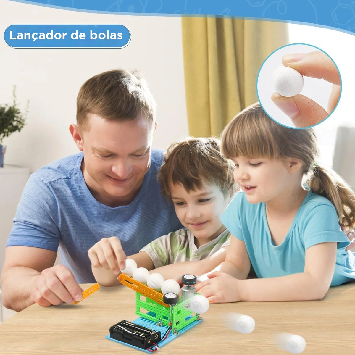 Bloco de Montar Construção Stem Brinquedo Educativo 5 Em 1 Brastoy