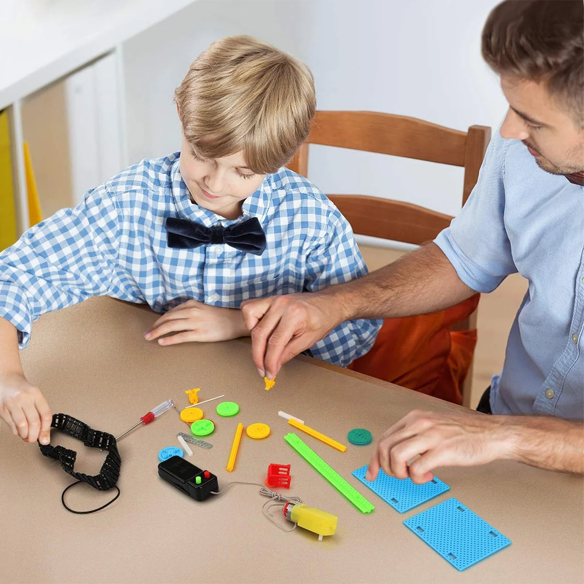 Bloco de Montar Construção Stem Brinquedo Educativo 5 Em 1 Brastoy