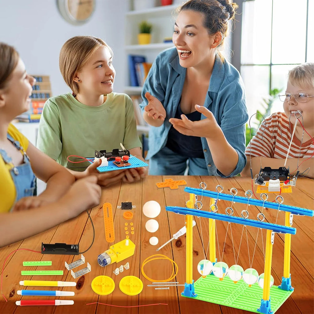 Blocos de Montar Construção Stem Brinquedo Educativo 5 Em 1 Brastoy