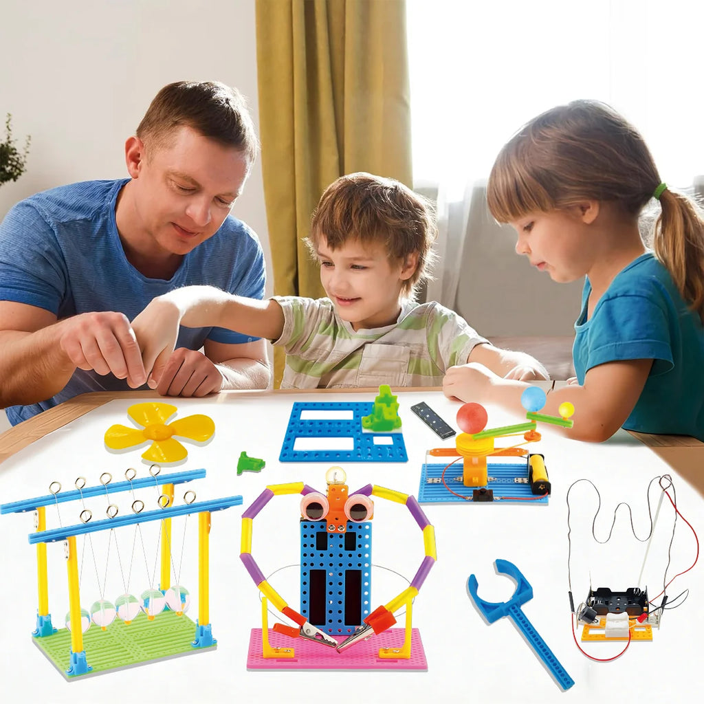 Blocos de Montar Construção Stem Brinquedo Educativo 5 Em 1 Brastoy