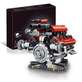 Conjunto De Blocos De Construção De Motor V8 660 Peças Motor V8 Bloco de Montar Educativo