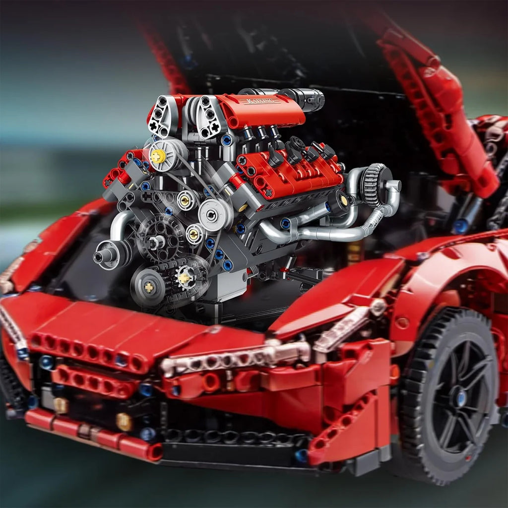 Conjunto De Blocos De Construção De Motor V8 660 Peças Motor V8 Bloco de Montar Educativo