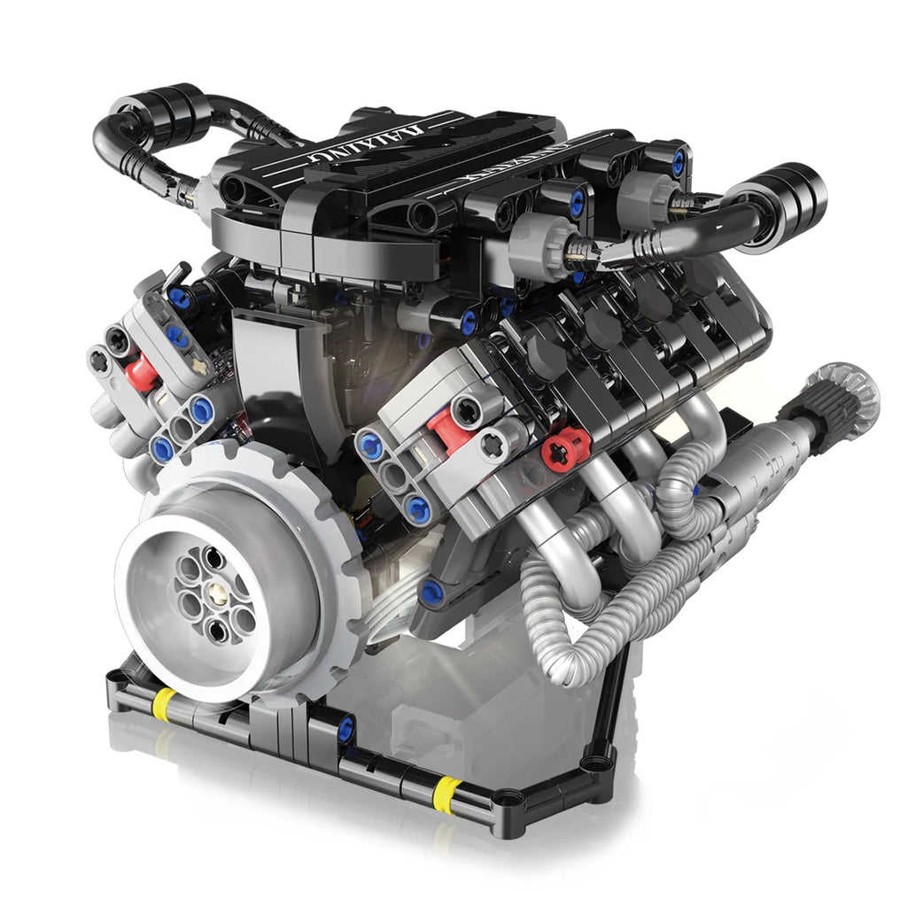 Conjunto De Blocos De Construção De Motor V8 715 Peças De Montar Encaixe Brastoy