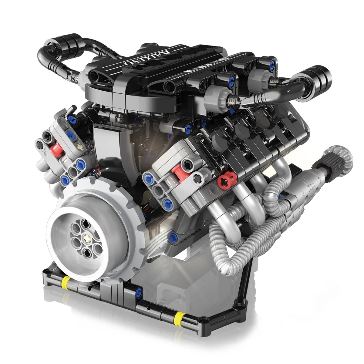 Conjunto De Blocos De Construção De Motor V8 715 Peças De Montar Encaixe Brastoy