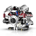 Conjunto De Bloco De Construção De Motor V8 700 Peças Bloco de Montar Encaixe Brinquedo Educativo