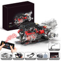 Conjunto De Bloco De Construção De Motor V12 1610 Peças Bloco de Montar Encaixe DK327 Brastoy