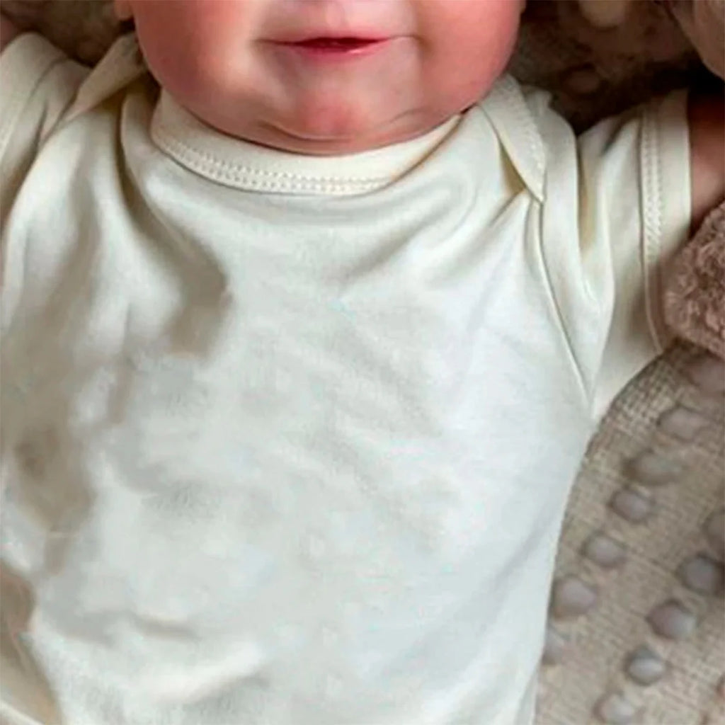 Boneca Bebê Reborn Realista Silicone Conjunto de Roupa Chupeta Mamadeira e Pelúcia Pode Dar Banho Roupa