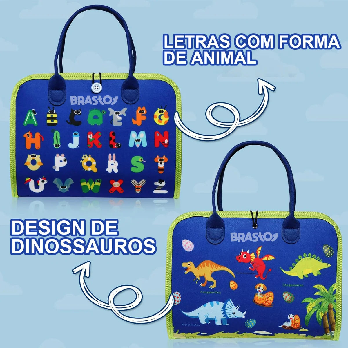 Maleta Educativa Brinquedo Atividades Aprendizados Pedagógica e Diversão para Bebês Crianças Montessori Sensorial