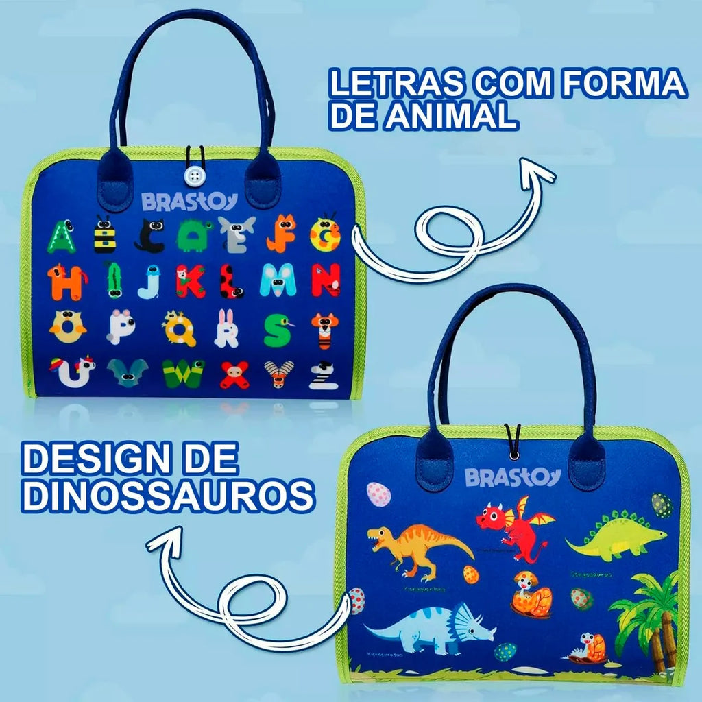 Maleta Educativa Brinquedo Atividades Aprendizados Pedagógica e Diversão para Bebês Crianças Montessori Sensorial
