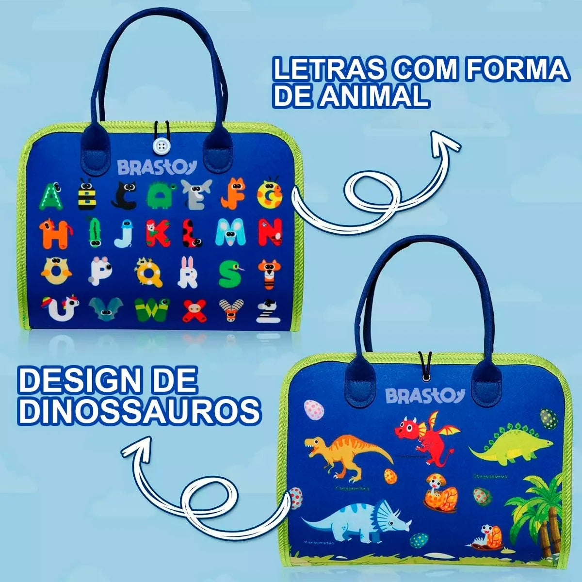 Maleta Educativa Brinquedo Atividades Aprendizados Pedagógica e Diversão para Bebês Crianças Montessori Sensorial