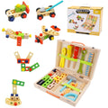 Kit Ferramentas De Madeira Infantil Jogo De Simulação Montessori Sensorial Didático Brinquedo Educativo Bloco de Montar