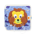 Livro Infantil para Bebê de Tecido Animais Montessori Sensorial Coordenação Atividades Brinquedo Educativo