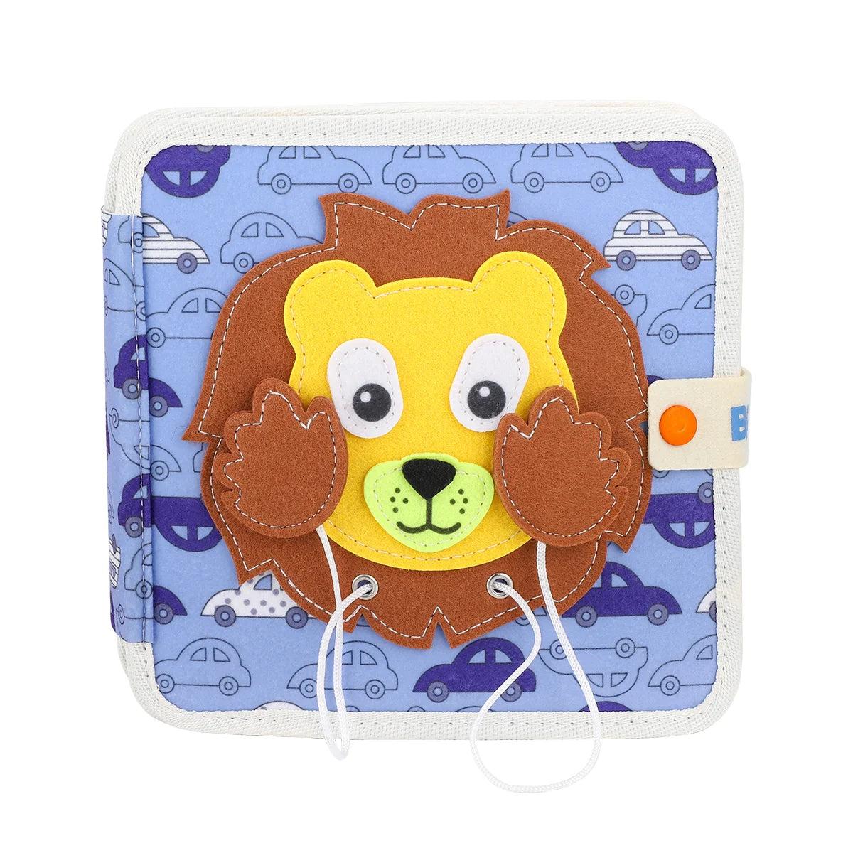 Livro Infantil para Bebê de Tecido Animais Montessori Sensorial Coordenação Atividades Brinquedo Educativo