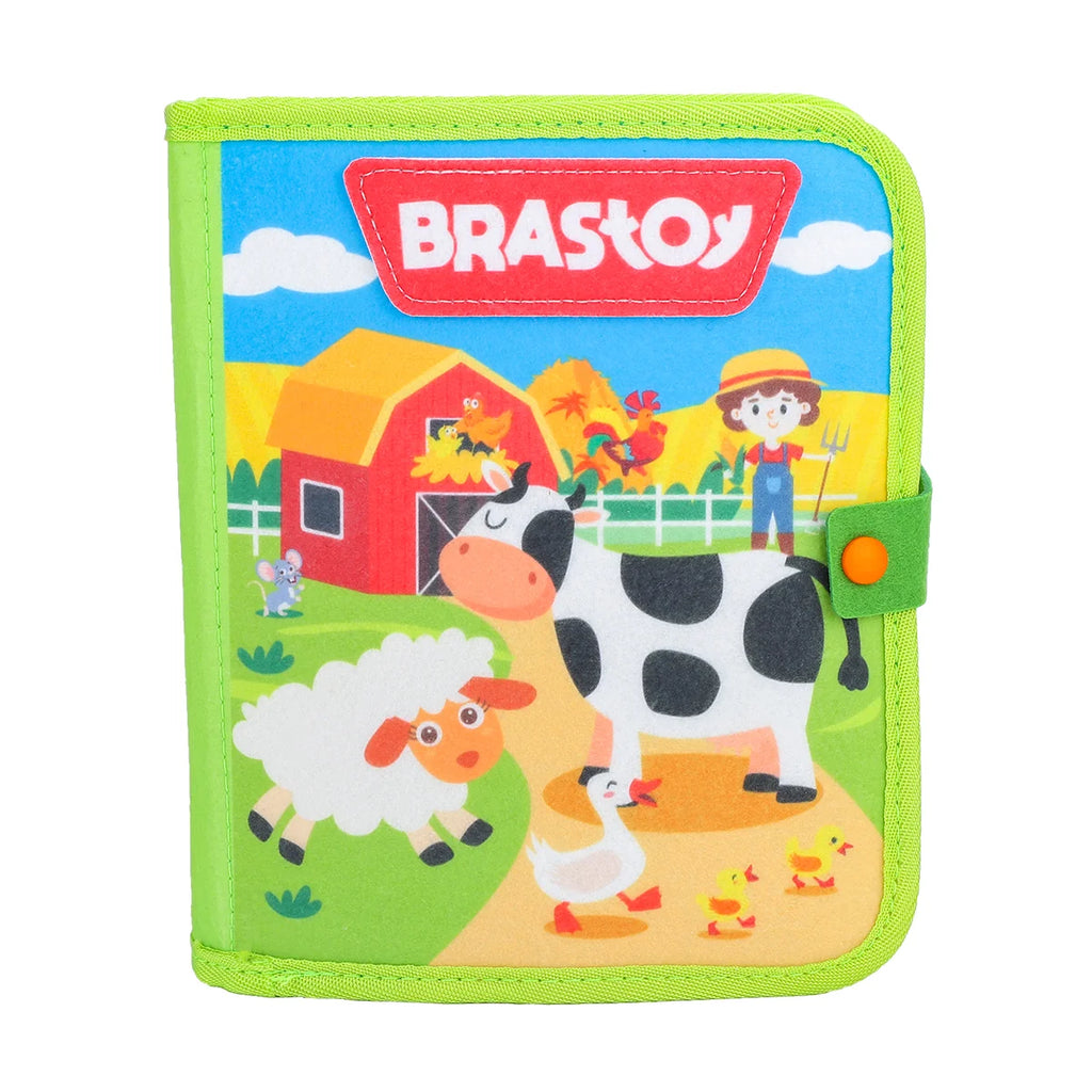 Livro Infantil para Bebê de Tecido Animais Montessori Sensorial Coordenação Atividades Brinquedo Educativo