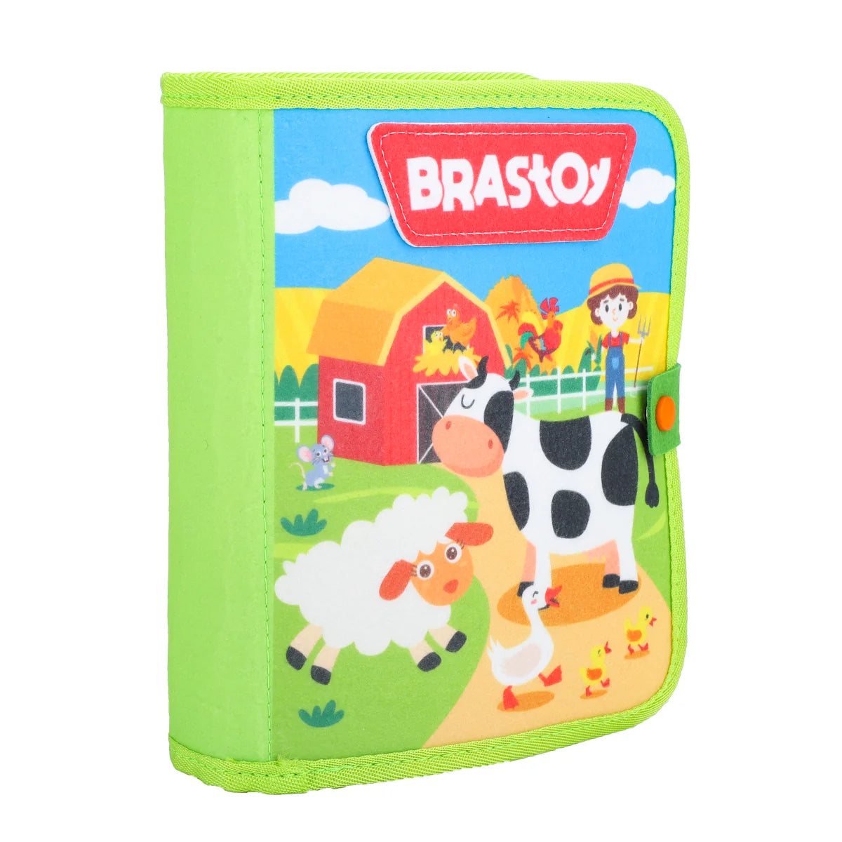 Livro Infantil para Bebê de Tecido Animais Montessori Sensorial Coordenação Atividades Brinquedo Educativo