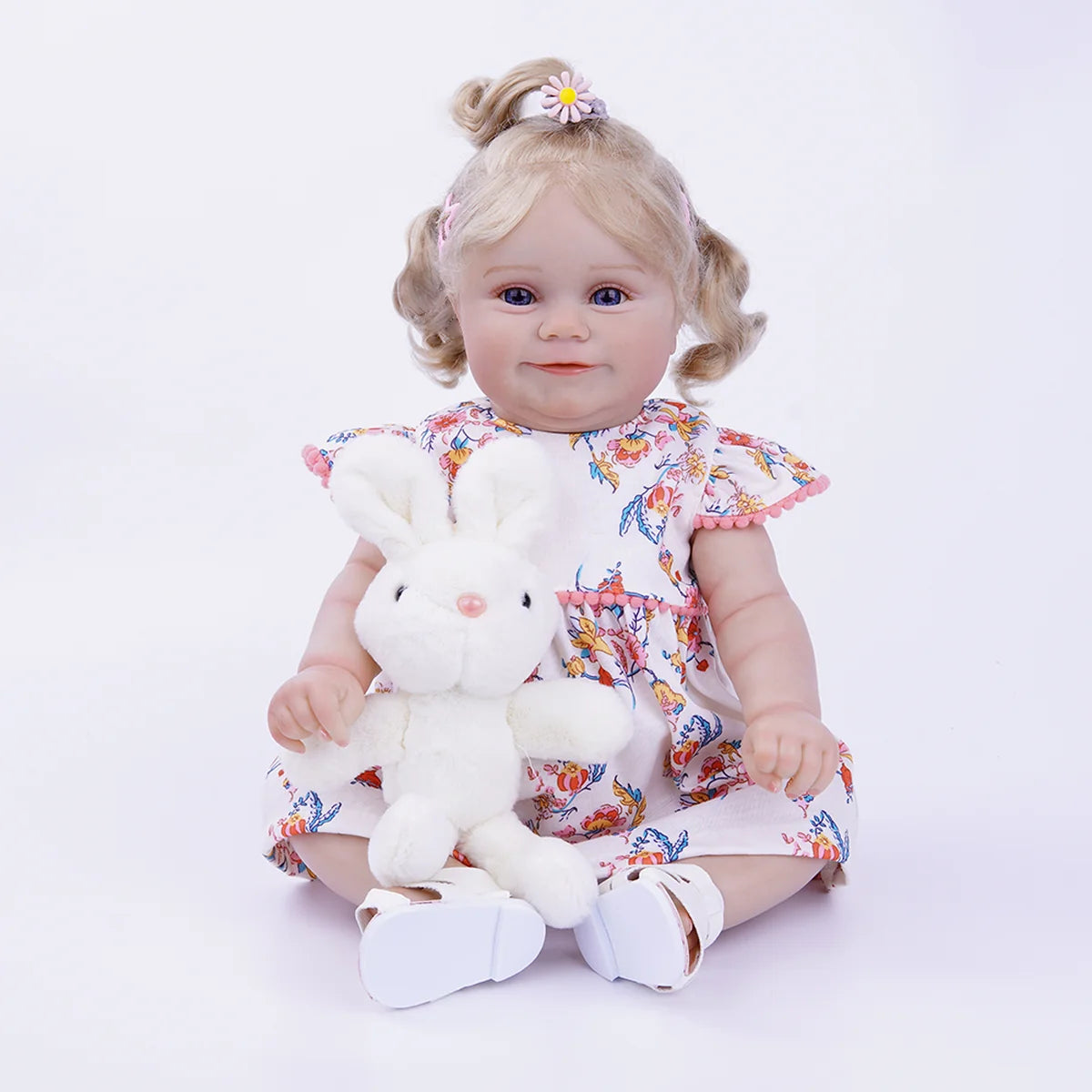 Boneca Bebê Reborn Silicone Realista 48cm Original Kit Acessórios Conjunto Roupa Mamadeira Chupeta Pelúcia Fralda Certidão