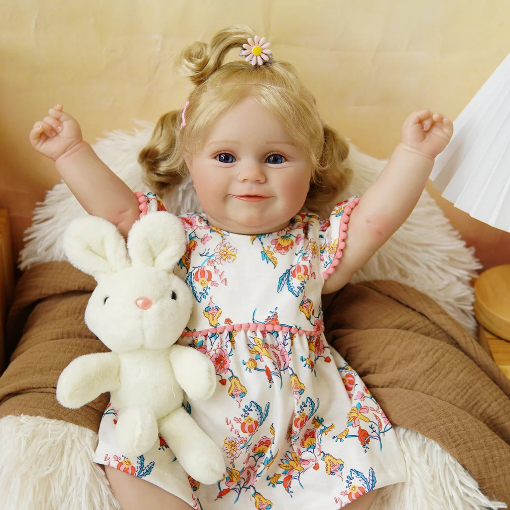 Boneca Bebê Reborn Silicone Realista 48cm Original Kit Acessórios Conjunto Roupa Mamadeira Chupeta Pelúcia Fralda Certidão